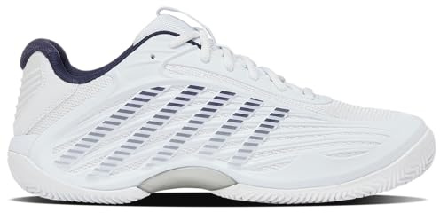 K-Swiss Men's Hypercourt Express 3 Clay,White/Peacoat/Silver,10.5 M