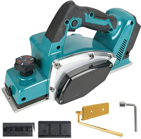 Cordless Wood Planer for Makita 18V Battery, Brushless Electric