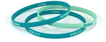 Fútbol Club Barcelona Grünes Junior-Armband für Damen und Kinder | Barça-Armband aus Silikon Dritte Ausrüstung | Unterstützt FCBarcelona mit einem offiziellen Produkt | FCB