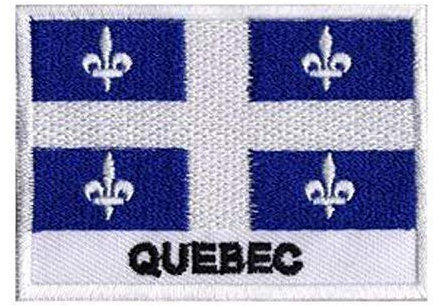 gepatcht Flagge Quebec