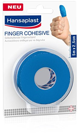 Hansaplast Selbsthaftender Fingerverband, 5m auf Rolle, Breite 2.5 cm, Finger Cohesive