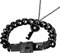 Uloveido Black Stainless Steel Couples Lock Bracelet and Key Pendant Necklace Matching Jewelry Set for Girlfriend Boyfriend Y808 (Black)