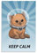 caonidaye Poster mit Aufschrift Keep Calm Kitty, ästhetisches Design, bedrucktes Poster, dekoratives Gemälde, Leinwand, Wandkunst, Wohnzimmer, Poster, Schlafzimmer, Gemälde, 40 x 60 cm
