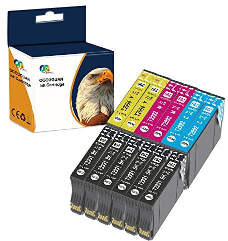 OGOUGUAN 12 x 29 XL Ersatz für Epson 29XL Tintenpatronen kompatibel mit Epson Expression Home XP-235 XP-245 XP-247 XP-255 XP-332 XP-335 XP-345 XP-352 XP-355 XP-XP-XP-355 432 XP