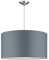 Home Sweet Home Moderne Hängelampe Basic Bling | 50/50/100cm | hellgrau | Hängelampe mit Lampenschirm aus Stoff | für E27 LED-Lampe | geeignet für Wohnzimmer, Schlafzimmer