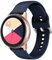 LINCCI 20mm Armband Für Samsung Galaxy Watch Active/Active 2/Watch 4/Watch 4 Classic/Watch 3 41mm/Watch 42mm, Damen Herren Silikon Armbänder für Garmin Vivoactive 3 3 Music/Venu Sq Music Meerblau L