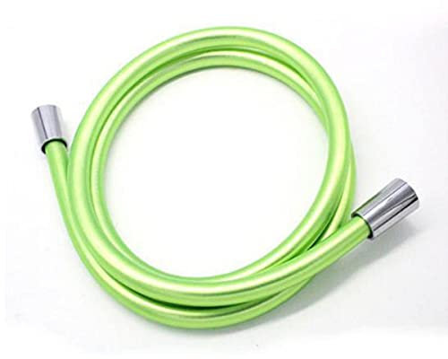 Manguera de ducha de PVC Plomería plateada Flexible para baño Cabezal de ducha de mano F1 / 2 * F1 / 2 Accesorios Tubería LF12001-Verde claro, 40cm, DN32