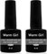 Warm Girl 2pcs 5 in 1 Builder Base Strengthening Gel 8ml, UV/LED Gel Polish Coat for Hard Strong Nails Tips, For Stickers & Jewels, Professional Manicure Repair Nail Extensions (Clear)