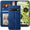 YATWIN Handyhülle Kompatibel mit Google Pixel 6 Hülle +1 Stück Panzerglas Schutzfolie, Klapphülle Google 6 Premium Leder Brieftasche Schutzhülle [Kartenfach][Stand] Handytasche Case für Google 6 Blau