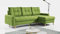 MKS MEBLE Ecksofa - L-Form Sofa mit Schlaffunktion - Wohnlandschaft L Form, Ecksofa mit Schlaffunktion und Bettkasten, Schlafsofa mit Bettkasten, Couch mit Schlaffunktion - Grün Astra