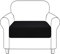 NIBESSER Sofa Sitzkissenbezug Stretch Kissenbezug Couch Blumen Kissenbezug Elastisch Husse Überzug Bezug rutschfest Für Sofa Sitzkissen