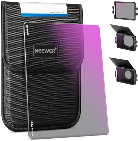 NEEWER ND0,6 (2 Stops) quadratischer ND Filter, 4 x 5,65Zoll, doppelseitiger 30 Multi Nano beschichteter Kino Neutraldichtefilter für NEEWER Matte Box, kompatibel mit Tilta, kompatibel mit SmallRig