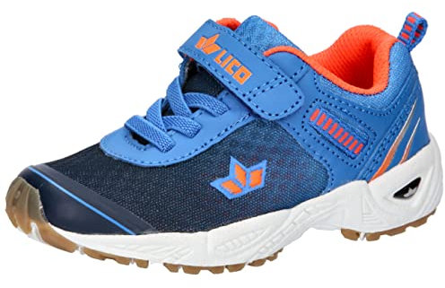 Lico Unisex Kinder Barney Vs Sneaker, Marine Blau Orange, 39 EU