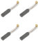 PATIKIL 4Pcs Escobillas de Carbón para Motor, 20x6x5mm Cepillos de Carbón para Herramienta Eléctrica, Reemplazo de Reparación de Angular Amoladora Mesa Sierra Taladro de Mano