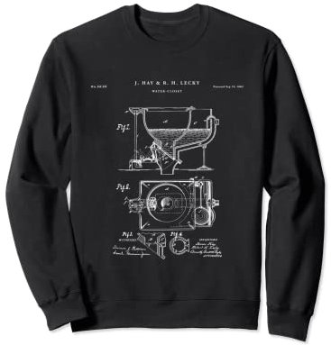 Patent pour armoire à eau – Toilettes Sweatshirt