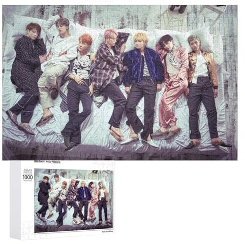Puzzle 1000 Teile BTS Gruppe Poster Erwachsene Kinder Spielzeug Wanddekoration 38x26 Papier