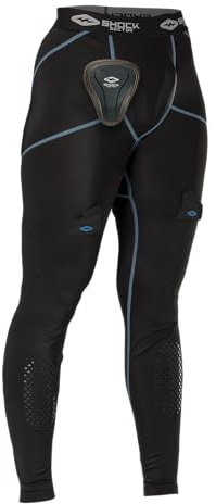 Shock Doctor Women's Compression Hockey Pant w/Pelvic Protector, Leggings, Black
