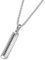 COAI Collier Homme, Collier Acier Inoxydable Homme, Collier Barre, Pendentif en Diamant pour Lui, 60cm