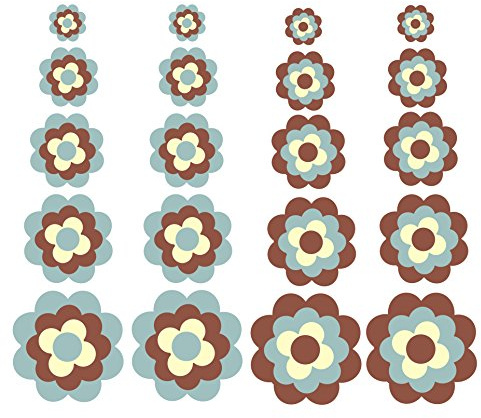 20 x Prilblumen Aufkleber Pril Autoaufkleber Retroblume Vintage Autoaufkleber Fliesenaufkleber