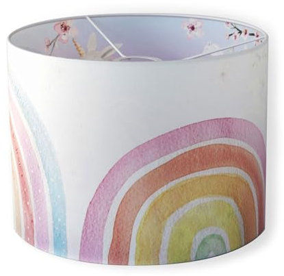 Hartendief Drei Regenbogen Pendelleuchte | Für Baby- & Kinderzimmer | Kinderzimmerdesign | Handgemalt & nachhaltig | Deckenleuchte | Deckenlampe | Pendellampe