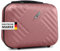 Xonic® Design Kosmetikkoffer aus ABS Hartschale – Robustes Beautycase als Handgepäck - Kosmetiktasche für Reisen – leicht & stabil (Rosé)