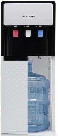 SAYEYBU Dispensador De Agua Fría Y Caliente con Carga Inferior, Dispensador De Agua Fría Y Caliente para El Hogar, con 3 Configuraciones De Temperatura,Blanca