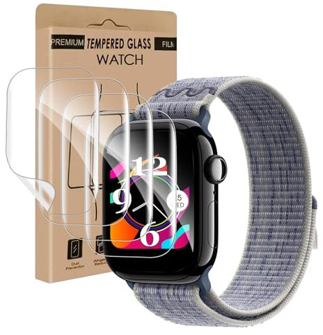 Carantee TPU Verre Trempé pour Apple Watch Series 10 42mm Film, 3D Transparent protection écran, anti-rayures, Tactile sensible sans bulles, 4 Pièce HD Apple Watch Series 10 42mm Vitre protection