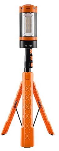 Telescopic Light - LED Tripod Lantern - 10000mAh Dimmable Flashlight Magnetic Work Lamp Tripod Worklights with Stand for Field Emergencies