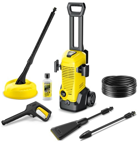 Kärcher K 3 eco!Booster Home High-Pressure Washer, max. 120 bar | Max. 120 bar, Flow rate: 380 l/h, Area: 25 m²/h, Weight: 4.5 kg, High-pressure gun, hose, eco!Booster, dirt blaster, Home Kit