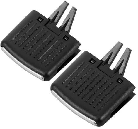 TOGEVAL 2 Piezas Clips de Salida de Ventilación del Coche 2 Piezas, Pestañas de Rejilla para Aire Acondicionado Delantero Compatibles con Modelos de Automóvil Tipo Golf 5, Recambios para