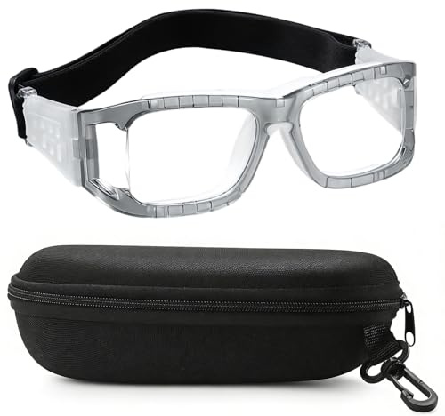Yuziwi Sportbrille – Stoßfeste Schutzbrille mit verstellbarem Kopfband für Basketball, Fußball & Outdoor. Klare Sicht, sicherer Halt