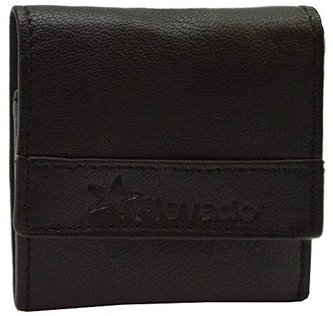 Mini Börse kleine Münzbörse Wiener Schachtel mit einen Geld Kartenfach Taschen Börse (Schwarz)
