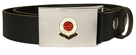 Sheffield United Football Club Leather snap fit Belt Black