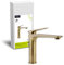 'aquaSu® Einhandmischer Orva für Waschtisch I Mittelhoch I Bronze I Wasserhahn für Aufsatzwaschbecken I Einhebelmischer I Armatur I Mischbatterie