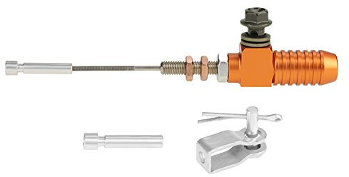 Akozon frizione semi idraulica + Hydraulic Clutch M10x1.25mm Pompa freno universale per cilindro maestro pompa(arancia)
