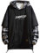 GURUNVANI Japan Style Patchwork-Hoodies für Herren, Characters, Streetwear, Hoodie, Herren-Sweatshirt - Schwarz - Large