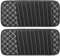 X AUTOHAUX 2pcs Car CD Visor Storage Cases with 10 Storage Black W/White Line