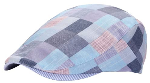 crazy bean Schiebermützen für Herren Plaid Barret Flat Cap Baskenmütze Herren Gatsby Zeitungsjunge Hut