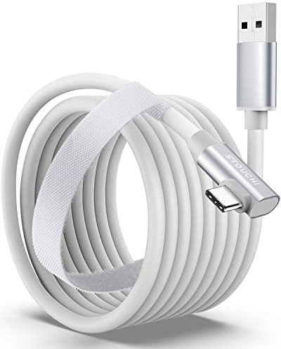 5m Link Kabel,Kompatibel mit Meta/Oculus Quest3/Quest2/Pro PICO 4 PC Steam VR,Stouchi Virtual Reality Headset Kabel,Hochgeschwindigkeits PC Datenübertragungs,USB 3.0 auf USB C Kabel für Gaming PC