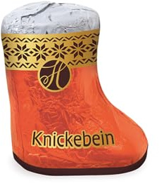 Heilemann Knickebein Stiefelchen, gefüllt mit fruchtig-flüssigen Knickebein, Edelbitter-Schokolade, Vorratspack, Karton, 75 x 19 g, 75 Stück