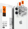 Spigen Glas.tR EZ Fit Optik Pro Kameraschutz kompatibel mit iPhone 15 Pro, iPhone 15 Pro Max, iPhone 14 Pro, iPhone 14 Pro Max, 2 Stück, Silber, Individuelle Kameraprotektion, Anti-Kratzer