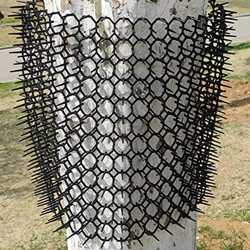 Katzenabwehr Matte Schwarze Biegbare Katzenmatte für Baum Im Freien, Zuschneidbar Anschließbare Katzenabwehr-Spikematte für Den Garten, Kunststoff Hof Auto Tierabwehr (Size : 40 pcs)