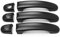 Außen Türgriff Schutz Aufkleber Für VW Für T5 Transporter 2003-2015 Für T6 2015-up Für Caddy Auto Externe Türgriffabdeckung Trim AußenTürgriff Abdeckung (Color : 6pcs Matte Black)