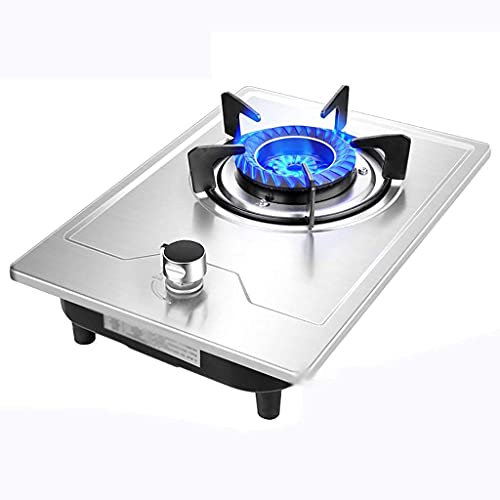 Fornello da Campeggio, Piano Cottura a Gas Fornello a Gas da Tavolo Piano Cottura a Gas Incorporato/fornello/Piano Cottura Ghisa Anello fornello Portatile ， con Controllo della TEM