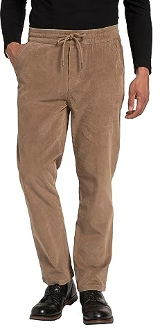 JP 1880 Herren große Größen Übergrößen Menswear L-8XL Cordhose, Modern Fit, Elastikbund hell Khaki 3XL 820026310-3XL