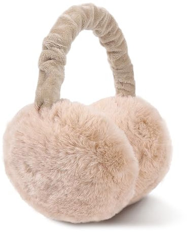 omitium Ohrenwärmer, Winter Ohrenwärmer Faltbare Verstellbarer Plüsch Earmuffs Bequemer weicher für den Winter Reiten Warme Ohrenschützer für Damen und Herren (Kamelpulver)