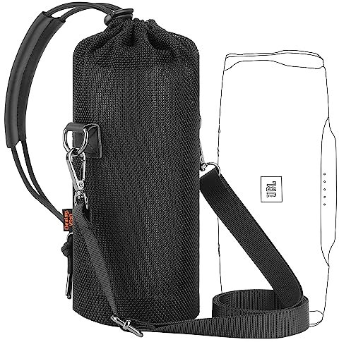 Desing Wish Lautsprecher Schutzhülle Kompatibel mit JBL Charge 3/ Charge 4/ Pulse 3 Tragbarer Bluetooth Lautsprecher Hülle Anti-Kratzer Reisetasche Aufbewahrungstasche mit Verstellbarer Schultergurt