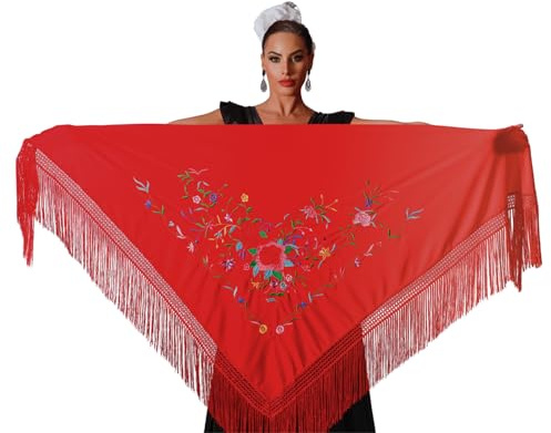 AMINA JAADE Damen Spanischer Flamenco Manila Schal