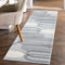 carpet city Teppich-Läufer Kurzflor Grau - 80x300 cm - Moderne Flur-Teppiche Geo-Muster mit 3D-Optik - Flachflor Bodenbelag Deko Schlafzimmer, Diele, Eingangsbereich