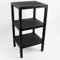 DIVCHI 3 Tier Side End Table Nightstand Coffee Tables Storage Bedside Office Living Room Bedroom Small Narrow Space Sofa Table (Black)